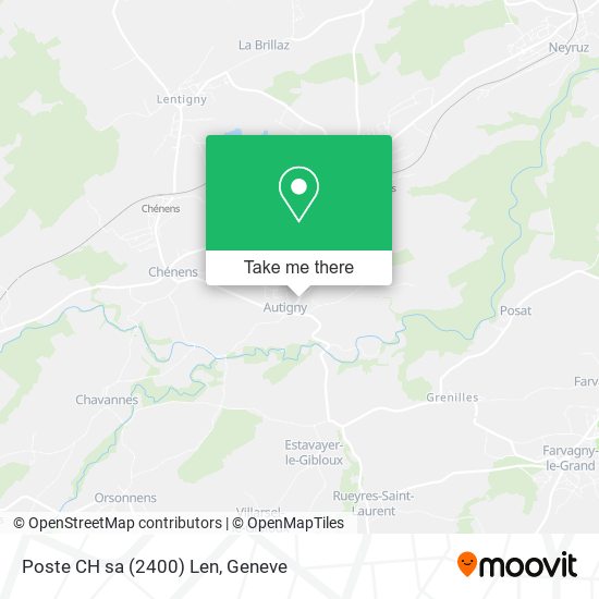 Poste CH sa (2400) Len map