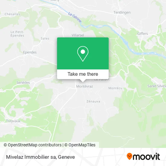 Mivelaz Immobilier sa map