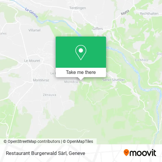 Restaurant Burgerwald Sàrl map