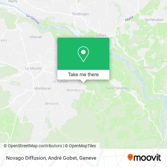 Novago Diffusion, André Gobet map