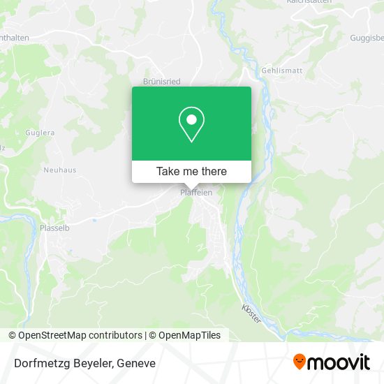 Dorfmetzg Beyeler map