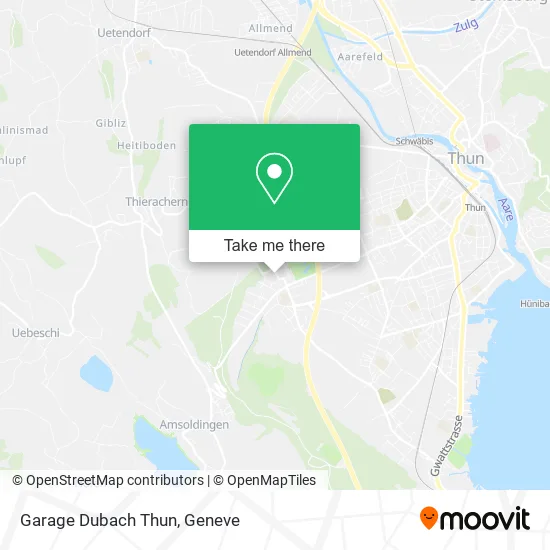 Garage Dubach Thun map