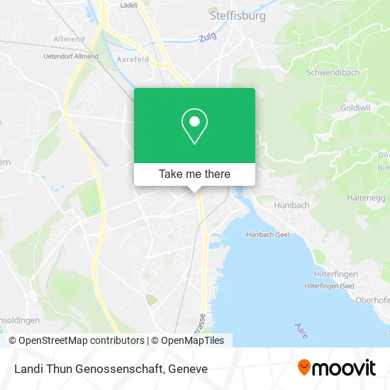 Landi Thun Genossenschaft map