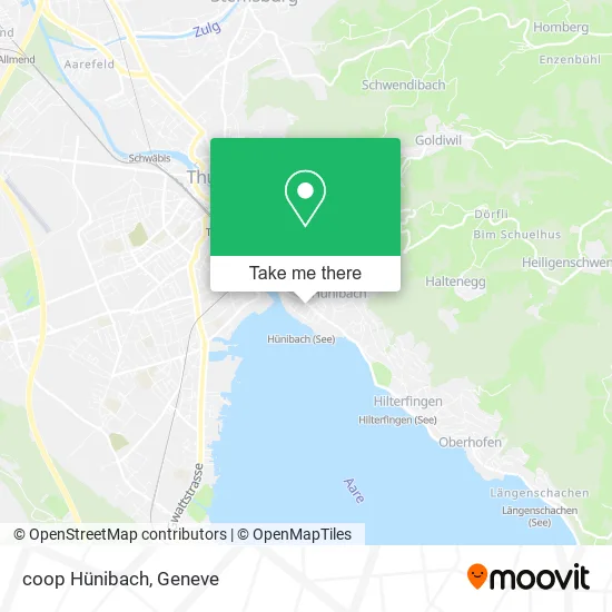 coop Hünibach map