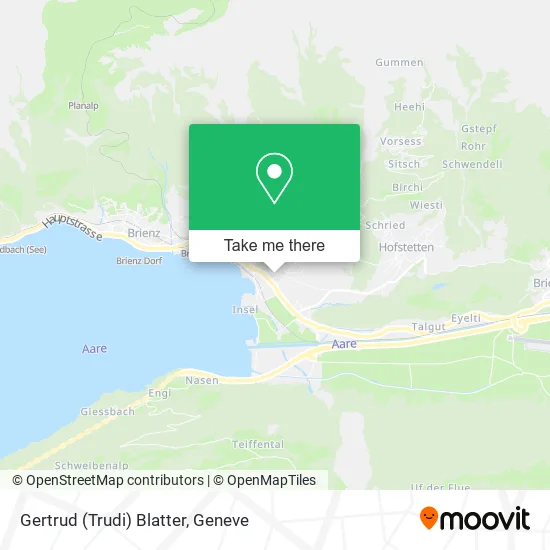 Gertrud (Trudi) Blatter map