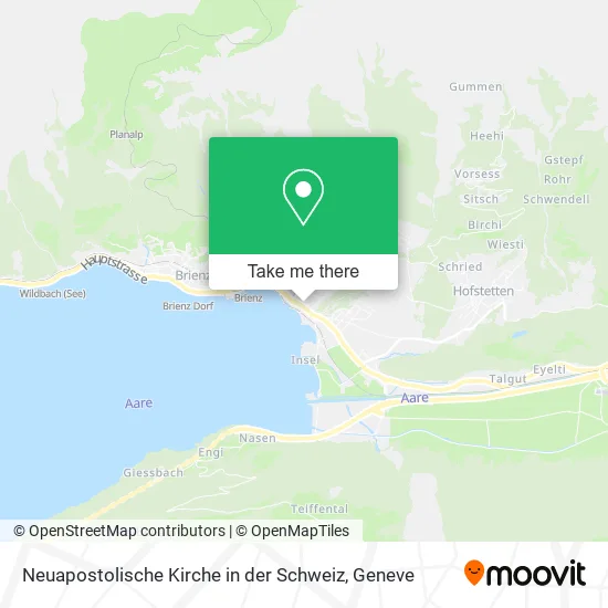 Neuapostolische Kirche in der Schweiz map