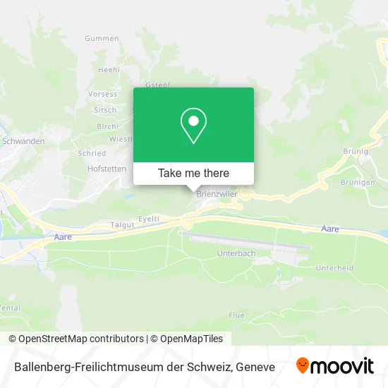 Ballenberg-Freilichtmuseum der Schweiz map