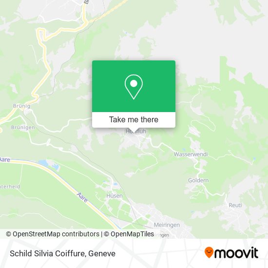 Schild Silvia Coiffure map