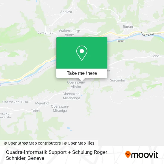 Quadra-Informatik Support + Schulung Roger Schnider map