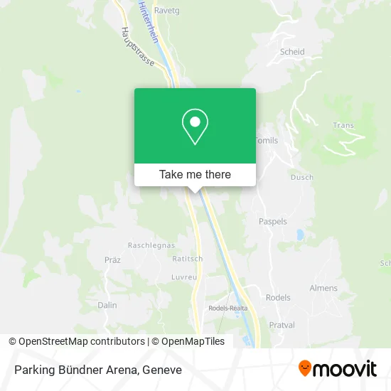 Parking Bündner Arena map