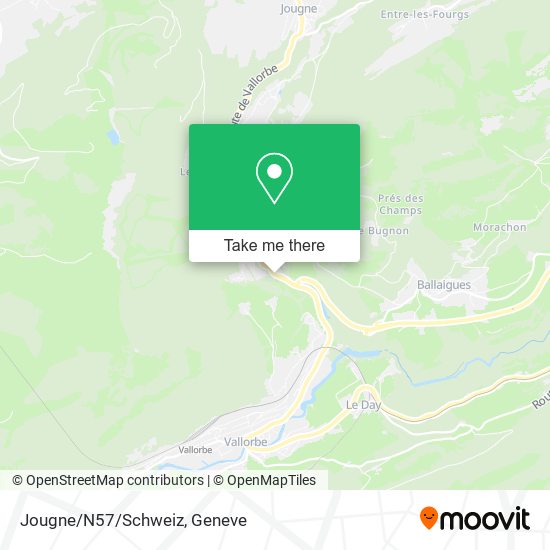 Jougne/N57/Schweiz plan