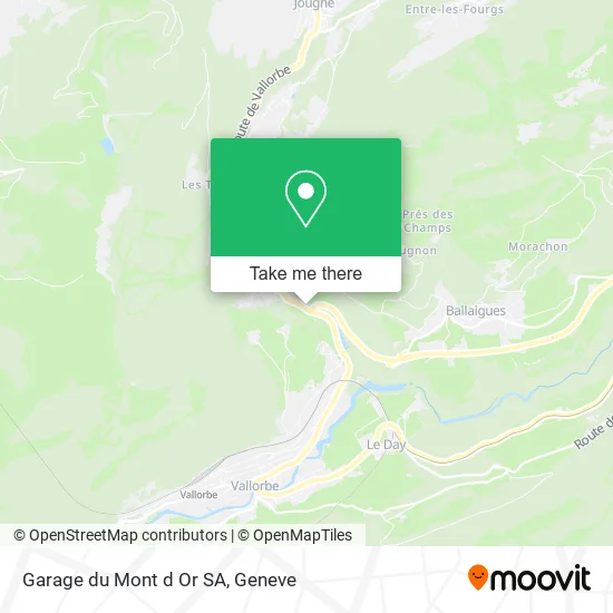 Garage du Mont d Or SA map