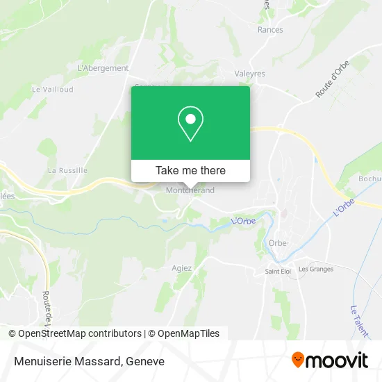Menuiserie Massard map