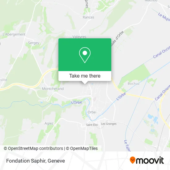 Fondation Saphir map