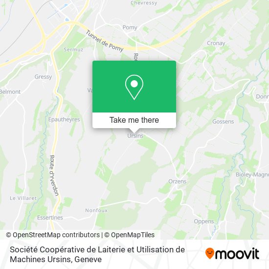 Société Coopérative de Laiterie et Utilisation de Machines Ursins map