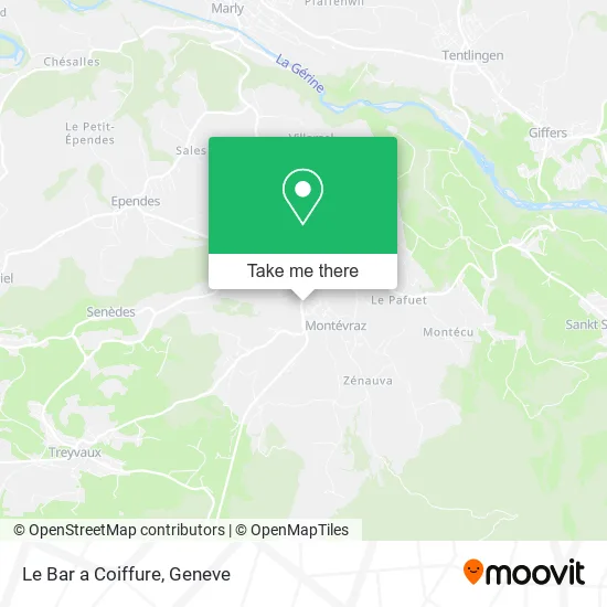 Le Bar a Coiffure map