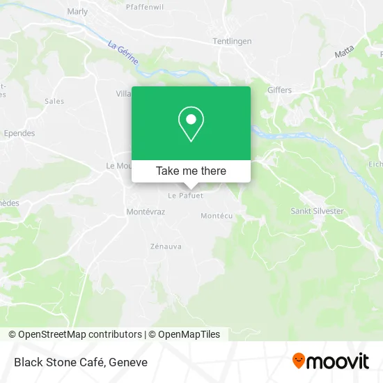 Black Stone Café map