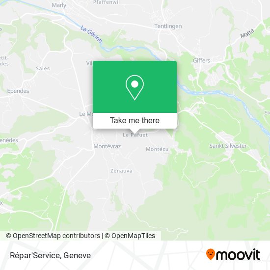Répar'Service map