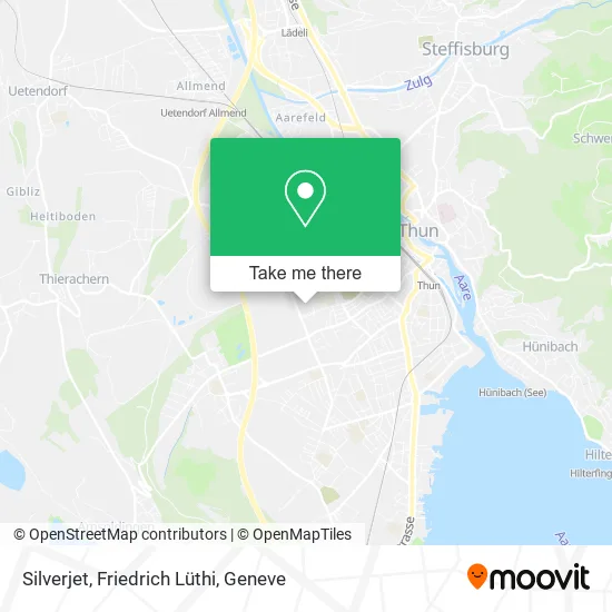 Silverjet, Friedrich Lüthi map