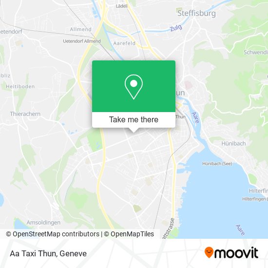 Aa Taxi Thun map