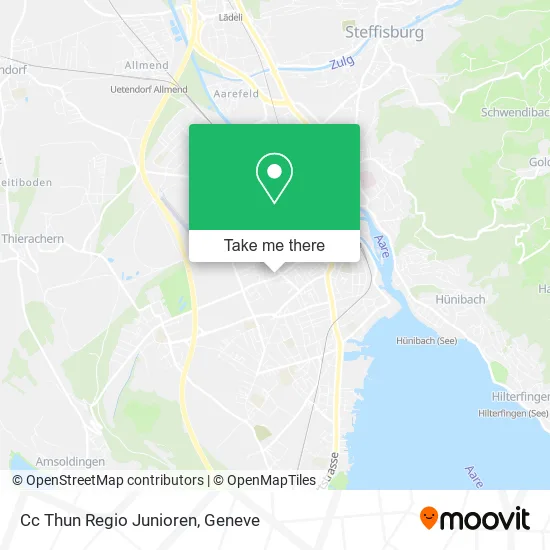 Cc Thun Regio Junioren map