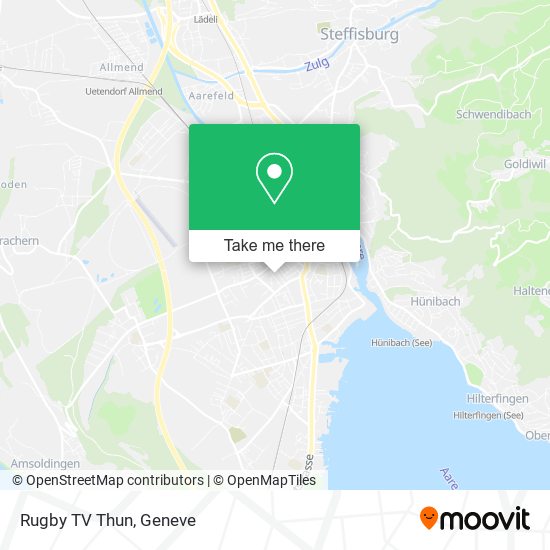 Rugby TV Thun map