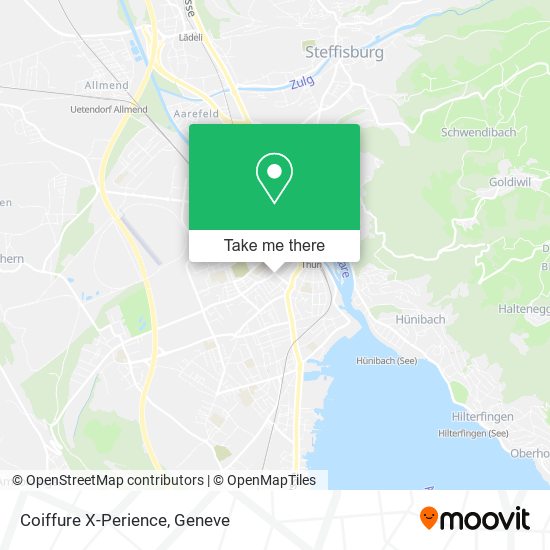 Coiffure X-Perience map