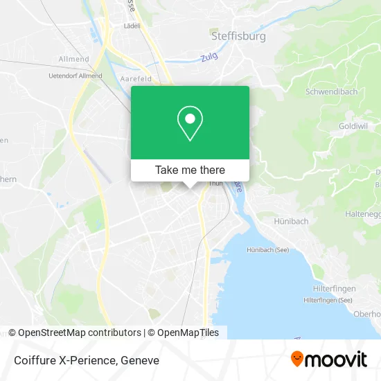 Coiffure X-Perience map