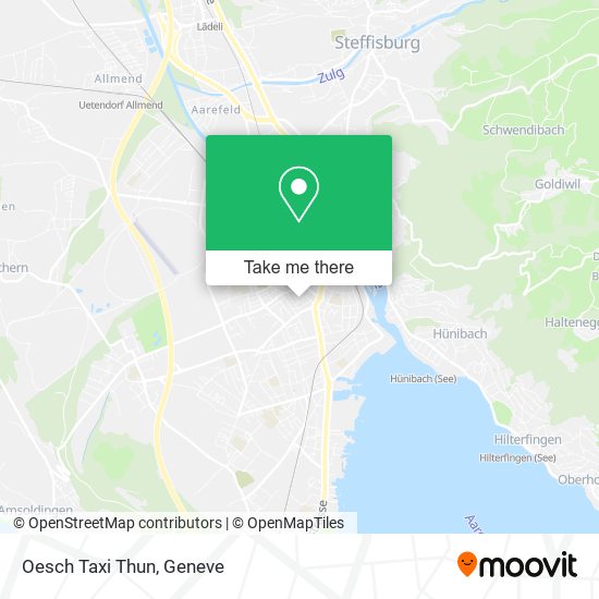 Oesch Taxi Thun map