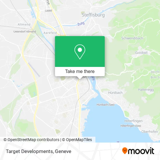 Target Developments map