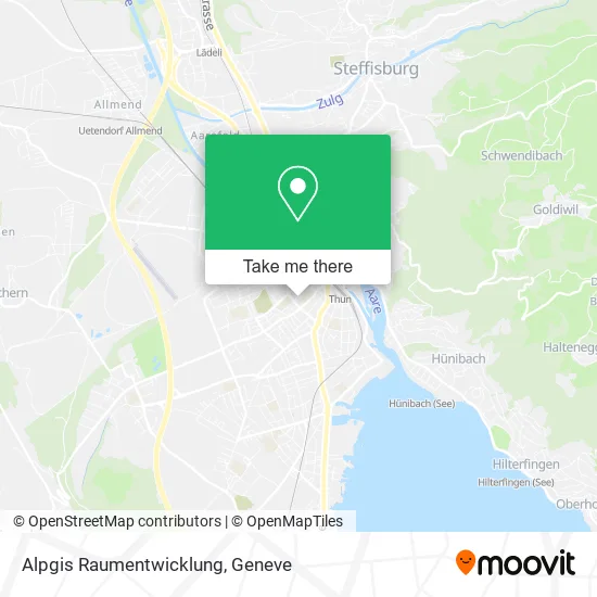 Alpgis Raumentwicklung map