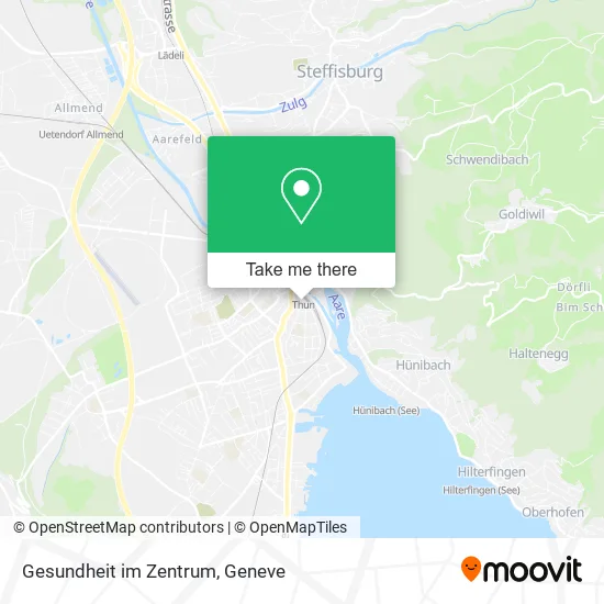 Gesundheit im Zentrum map