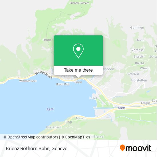 Brienz Rothorn Bahn map