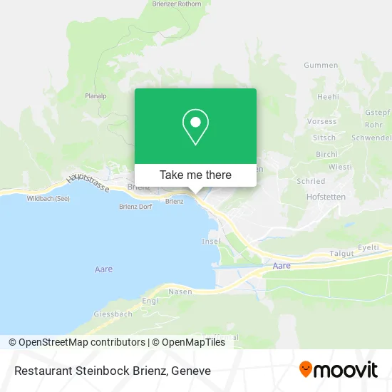 Restaurant Steinbock Brienz map