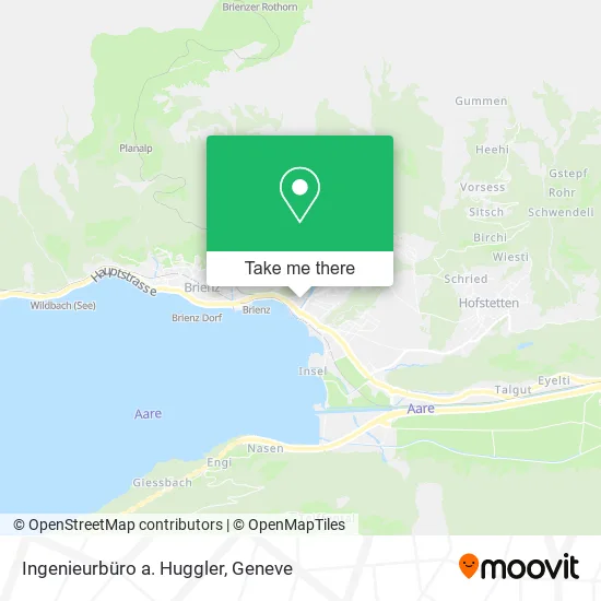 Ingenieurbüro a. Huggler map