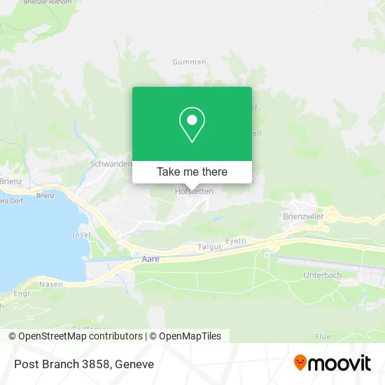 Post Branch 3858 map