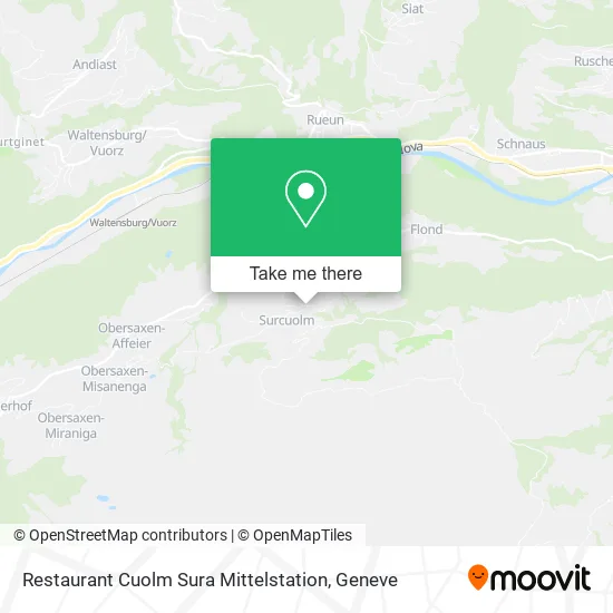 Restaurant Cuolm Sura Mittelstation map