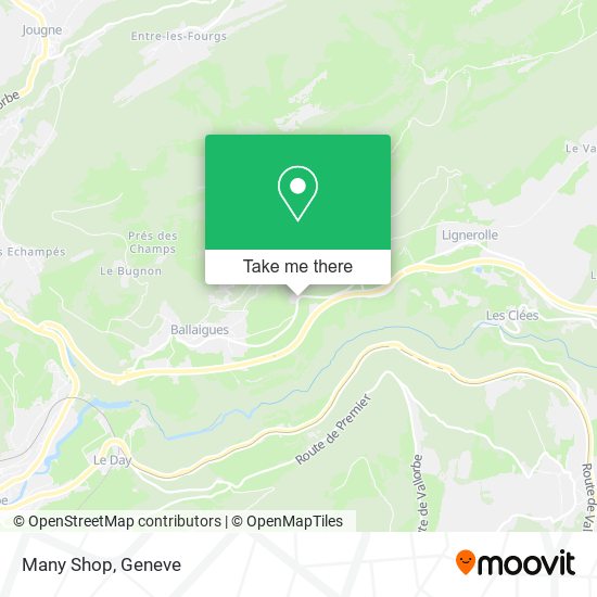 Many Shop map