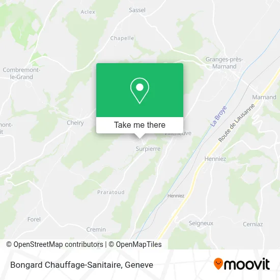 Bongard Chauffage-Sanitaire map