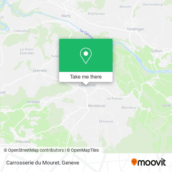 Carrosserie du Mouret map