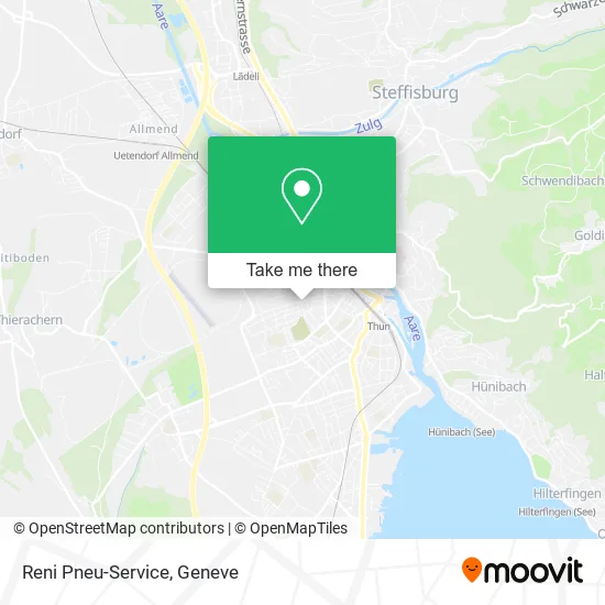 Reni Pneu-Service map