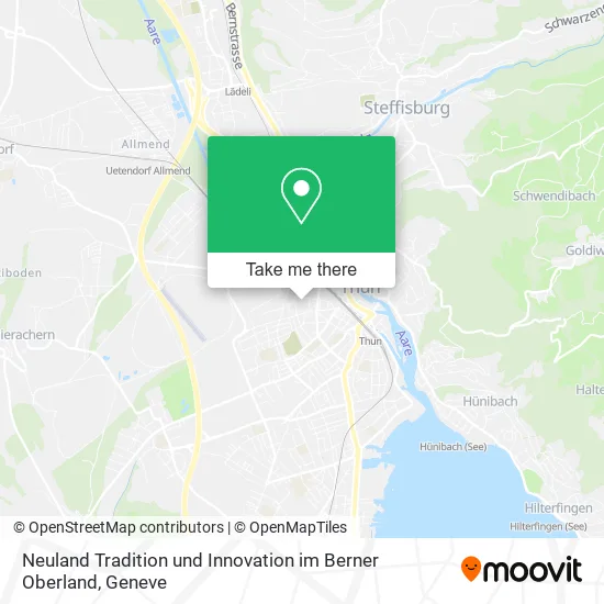 Neuland Tradition und Innovation im Berner Oberland map