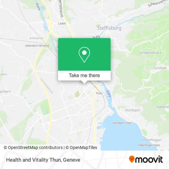 Health and Vitality Thun map