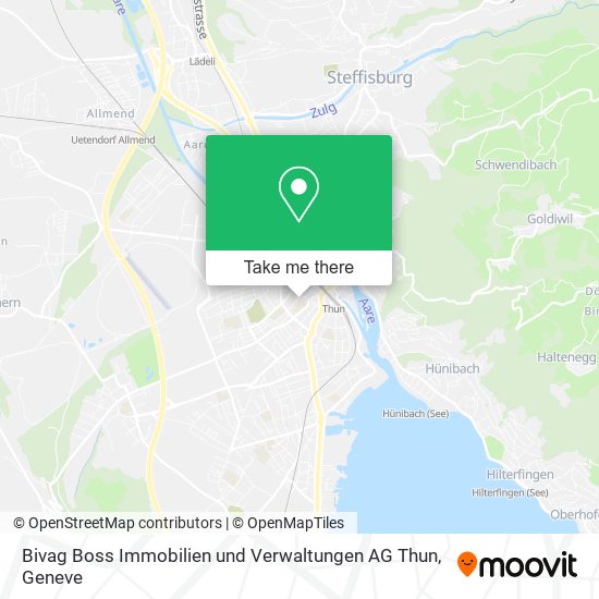 Bivag Boss Immobilien und Verwaltungen AG Thun map