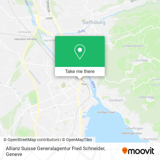 Allianz Suisse Generalagentur Fred Schneider map