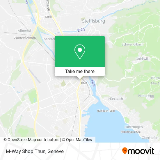 M-Way Shop Thun map