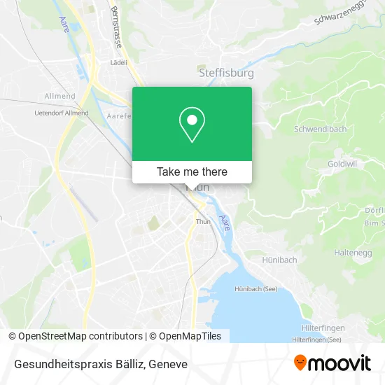 Gesundheitspraxis Bälliz map