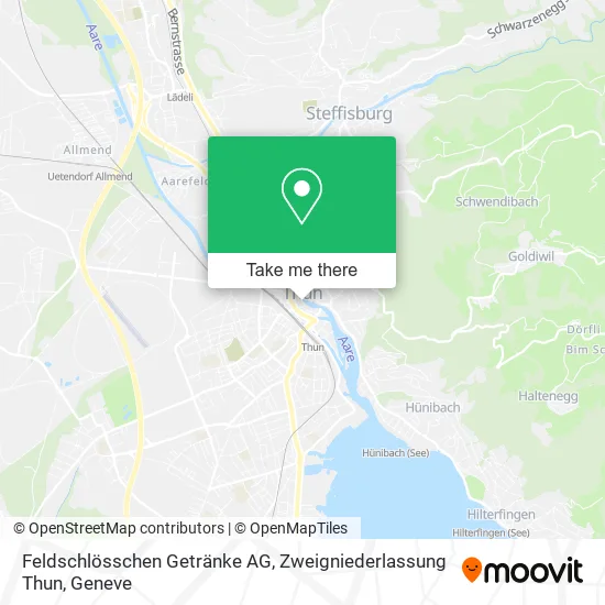Feldschlösschen Getränke AG, Zweigniederlassung Thun map