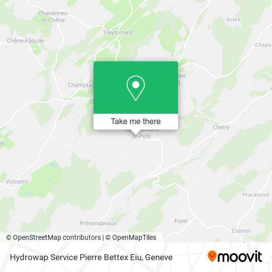 Hydrowap Service Pierre Bettex Eiu map