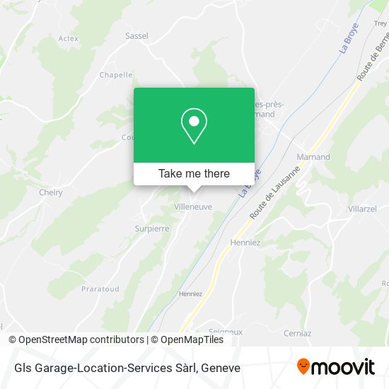 Gls Garage-Location-Services Sàrl map